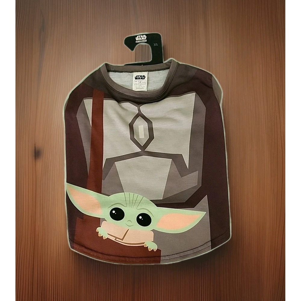 New Grogu Graphic Dog Shirt Large Star Wars License Mandalorian Dog Lovers NWT